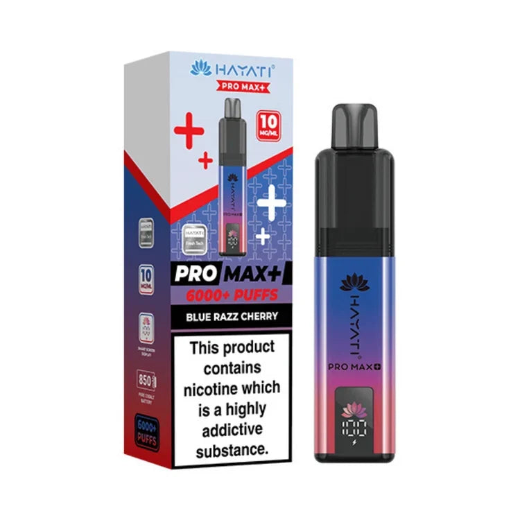 Hayati Pro Max Plus 6000 Puffs Prefilled Kit 10MG - Box of 5