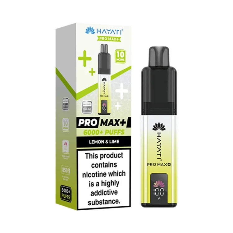 Hayati Pro Max Plus 6000 Puffs Prefilled Kit 10MG - Box of 5