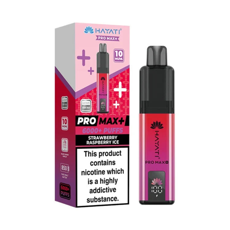 Hayati Pro Max Plus 6000 Puffs Prefilled Kit 10MG - Box of 5