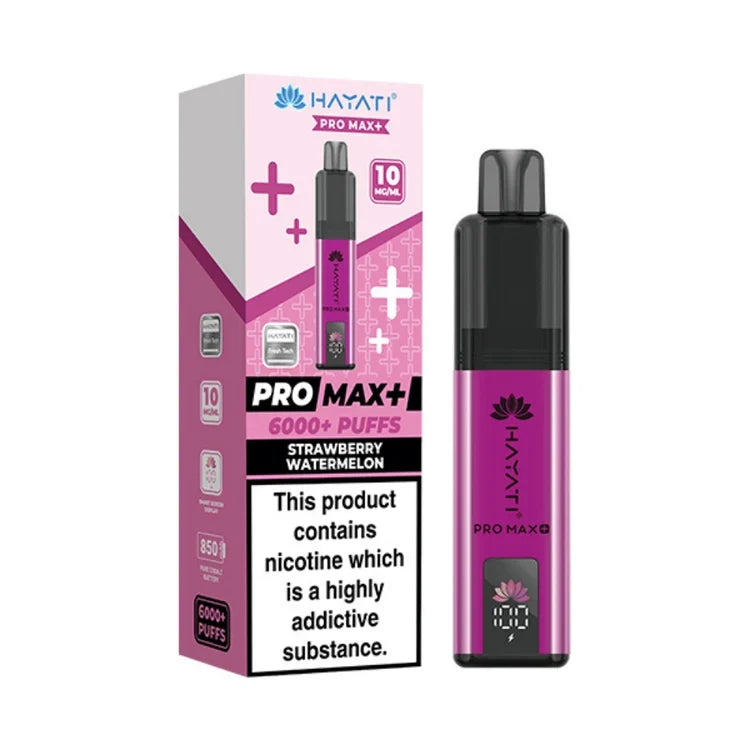 Hayati Pro Max Plus 6000 Puffs Prefilled Kit 10MG - Box of 5