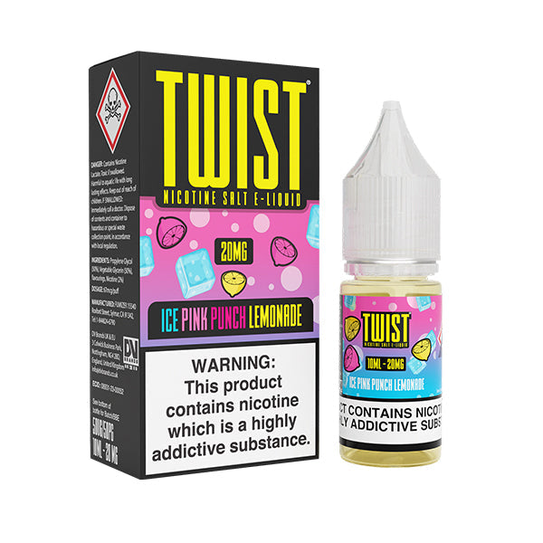 Ice pink punch lemonade 10ml nic salt twist - Box of 10