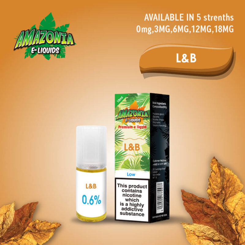 Amazonia 10ml E-Liquid - Box of 20
