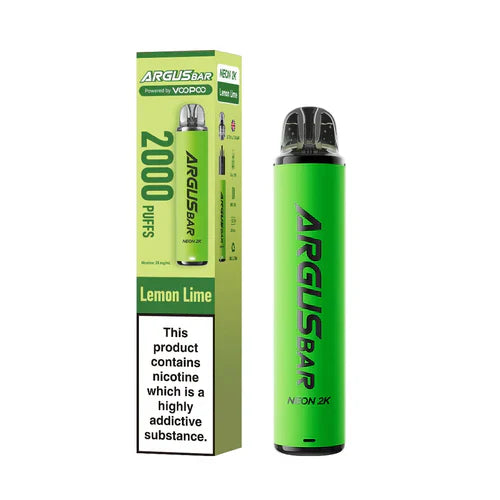 VooPoo Argus Bar Neon 2K Prefilled Kit - Box of 10
