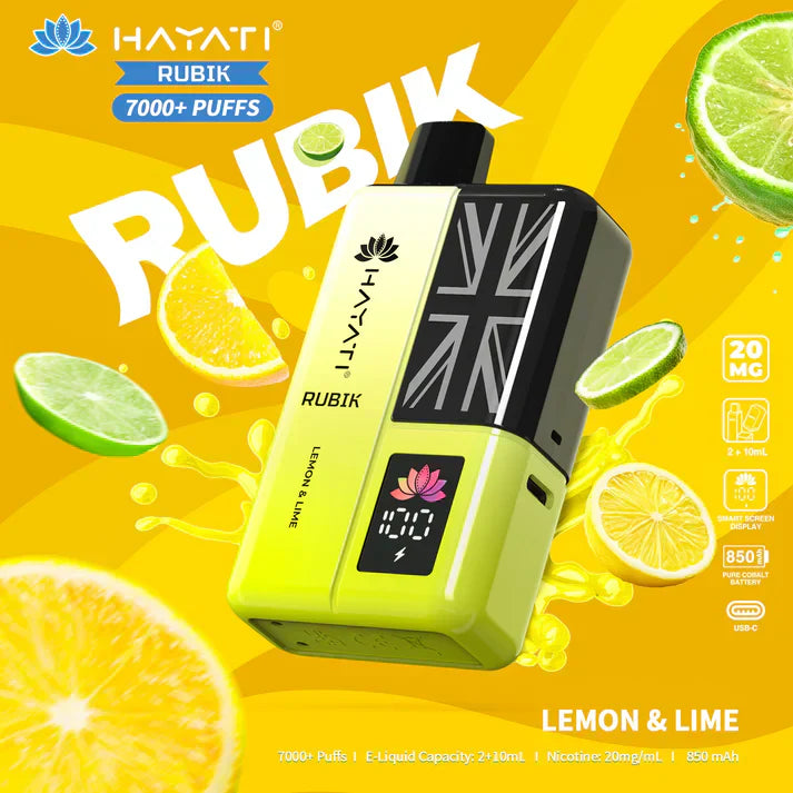 Hayati Rubik 7000+ Puffs Prefilled Kit - Box of 5