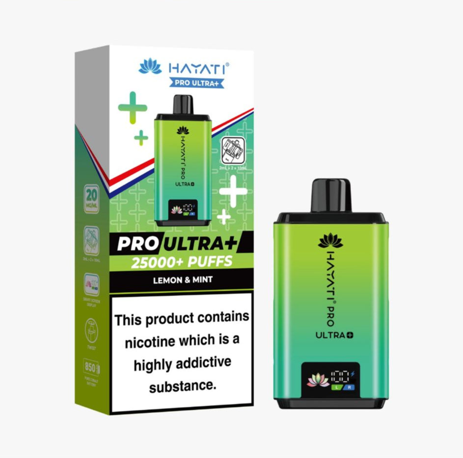 Hayati Pro Ultra Plus 25000 Puffs Prefilled Kit - Box of 5