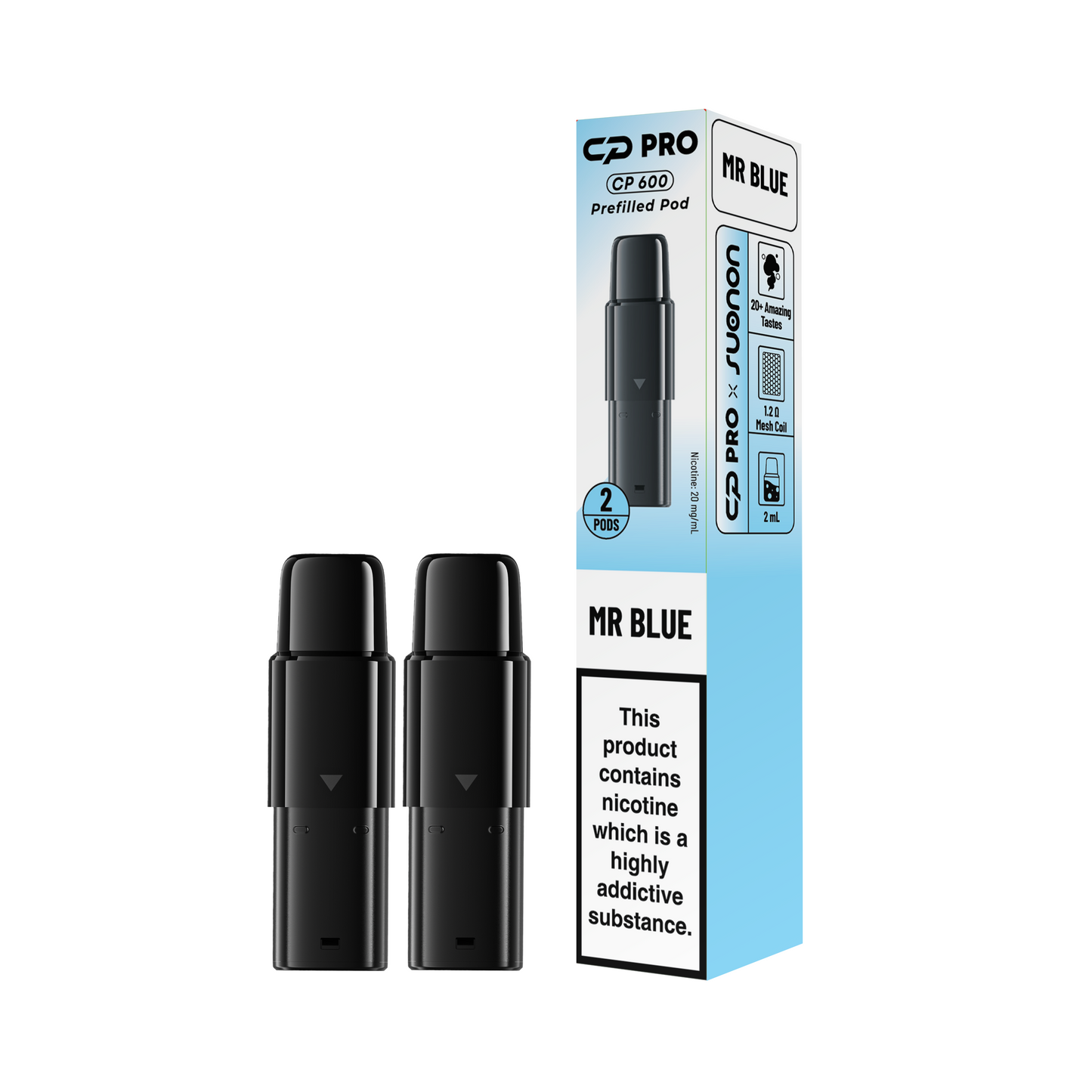 Crystal Pro CP 600 Prefilled Pods - Box of 10 (Pack of 2)