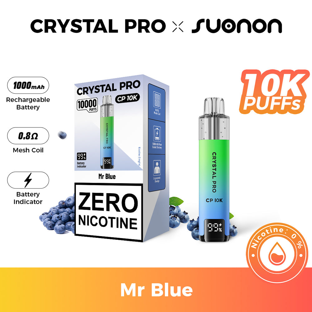 Crystal Pro CP 10K Prefilled Kit 0MG (Zero Nicotine) - Box Of 5