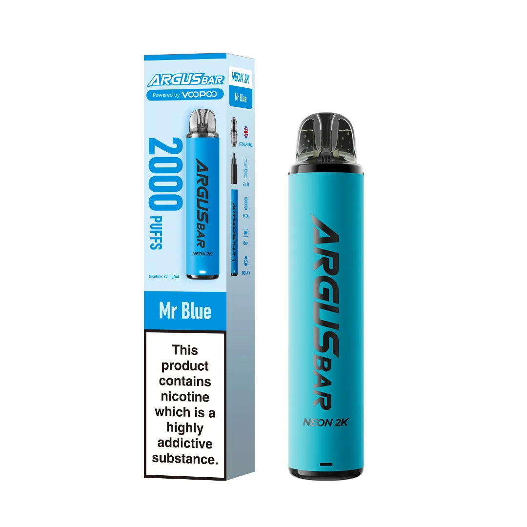 VooPoo Argus Bar Neon 2K Prefilled Kit - Box of 10