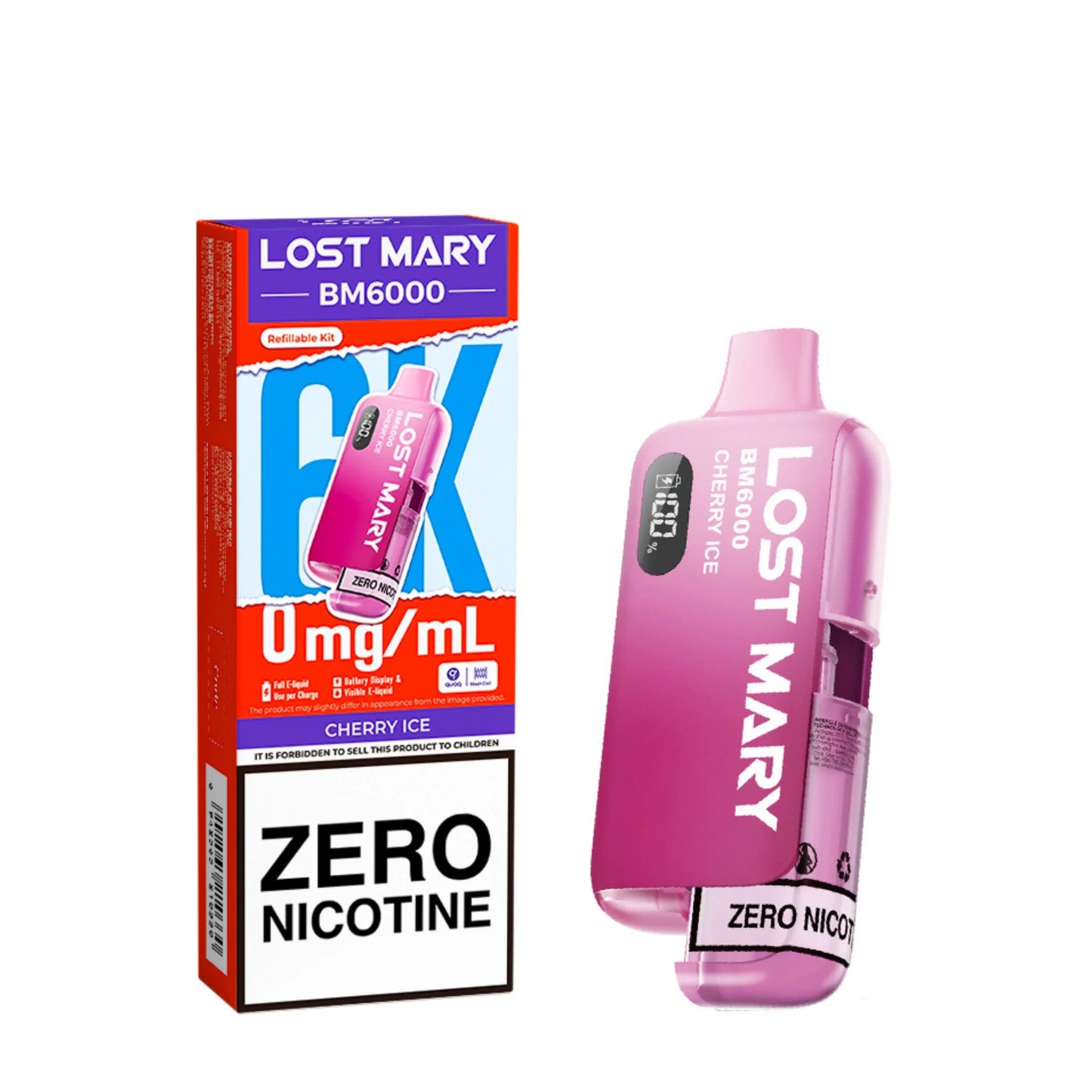 Lost Mary BM6000 Zero Nicotine Prefilled Pod Kit - Box Of 5