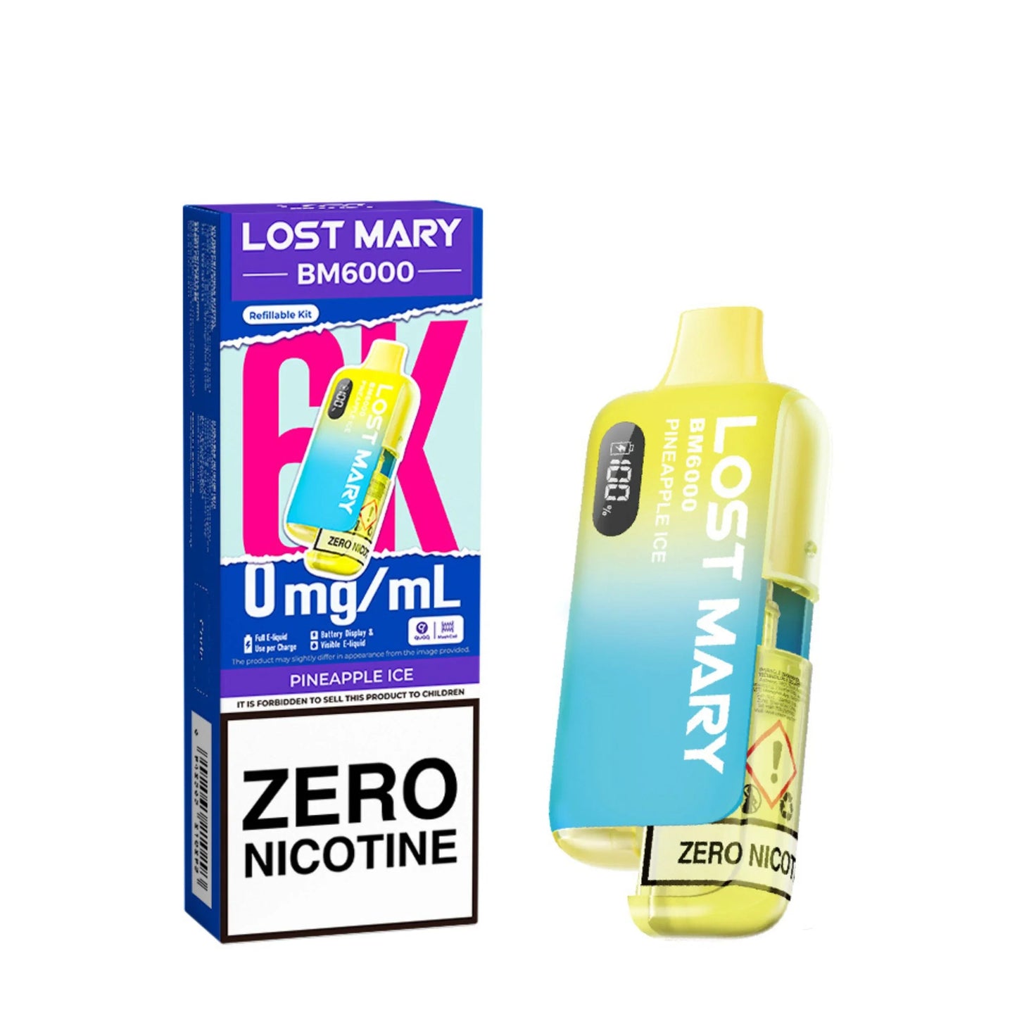 Lost Mary BM6000 Zero Nicotine Prefilled Pod Kit - Box Of 5