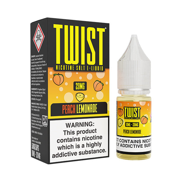 Peach Lemonade 10ml Nic Salt Twist  - Box of 10