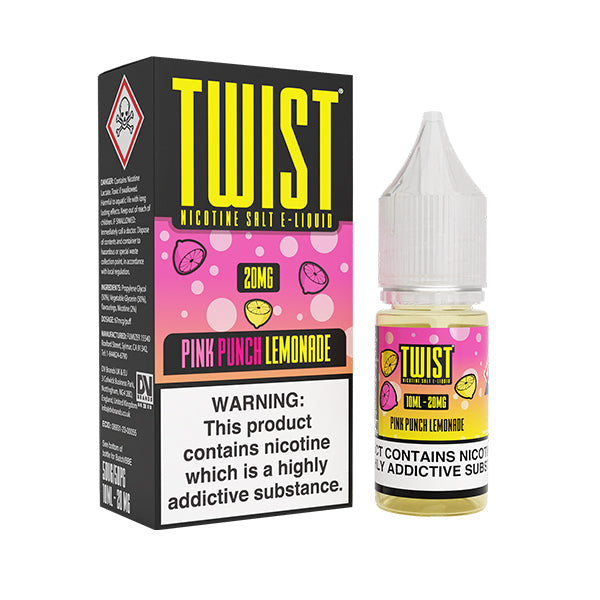Pink punch lemonade 10ml nic salt twist - Box of 10