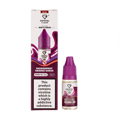 Crystal Clear Nic Salts 10ml - Box of 10