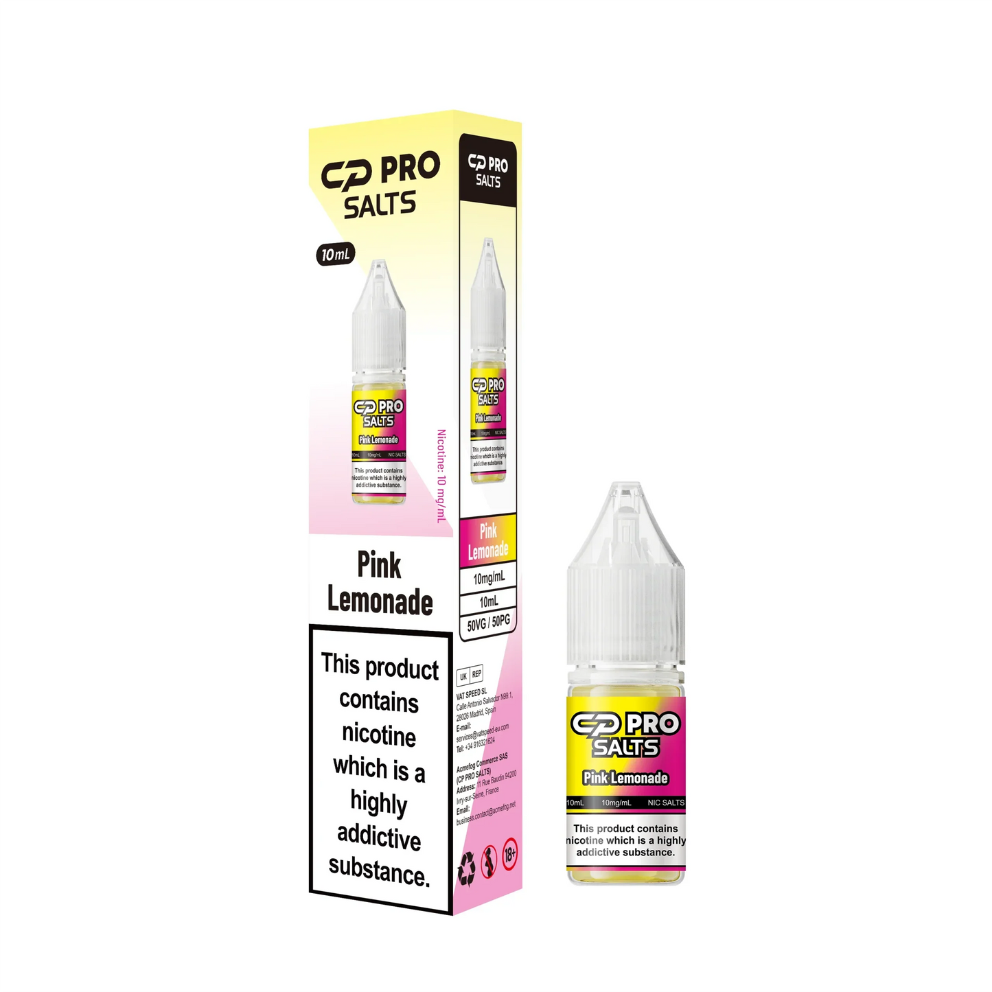 Crystal Pro CP Nic Salt E-Liquid - 10mg & 20mg - Box of 10
