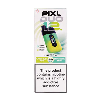 Pixl Duo 12 6k Prefilled Pod Kit - Box of 5 - Disposable Vape Mint Edition | Wholesale UK