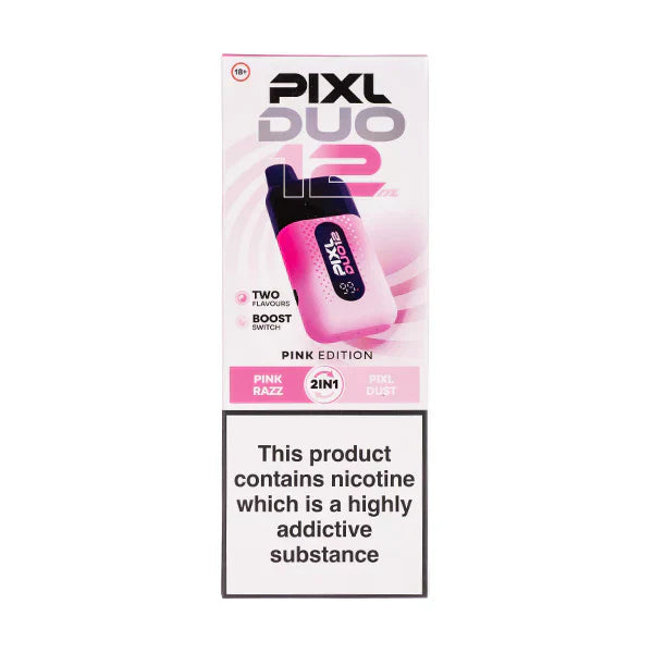 Pixl Duo 12 6k Prefilled Pod Kit - Box of 5 - Disposable Vape Pink Edition | Wholesale UK