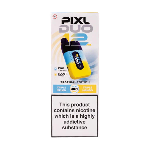 Pixl Duo 12 6k Prefilled Pod Kit - Box of 5 - Disposable Vape Tropical Edition | Wholesale UK