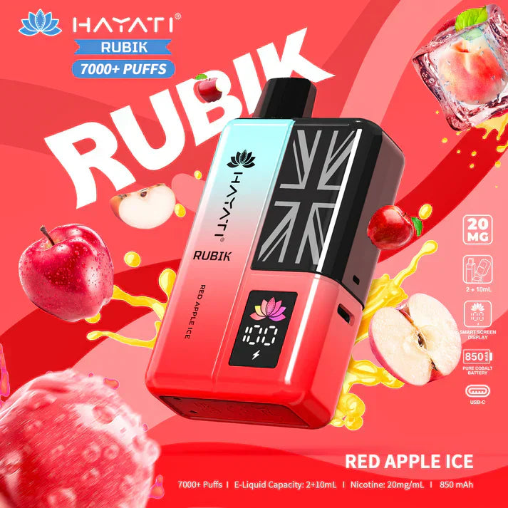 Hayati Rubik 7000+ Puffs Prefilled Kit - Box of 5