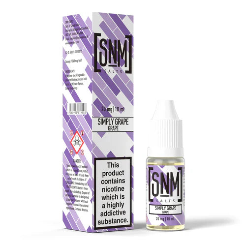 SNM Vapes Nic Salts E-Liquid - Box of 10