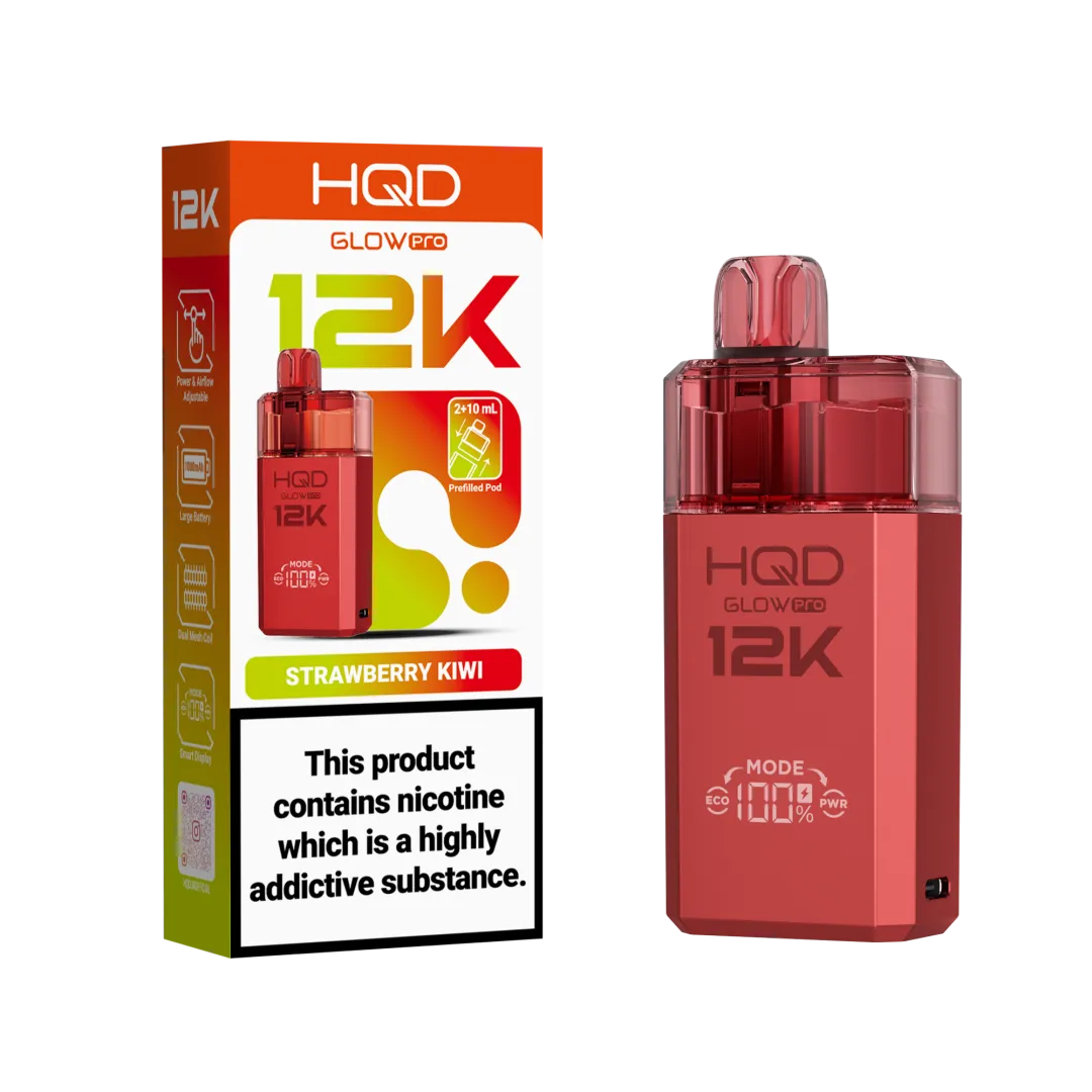HQD Glow Pro 12k Prefiiled Kit - Box of 5