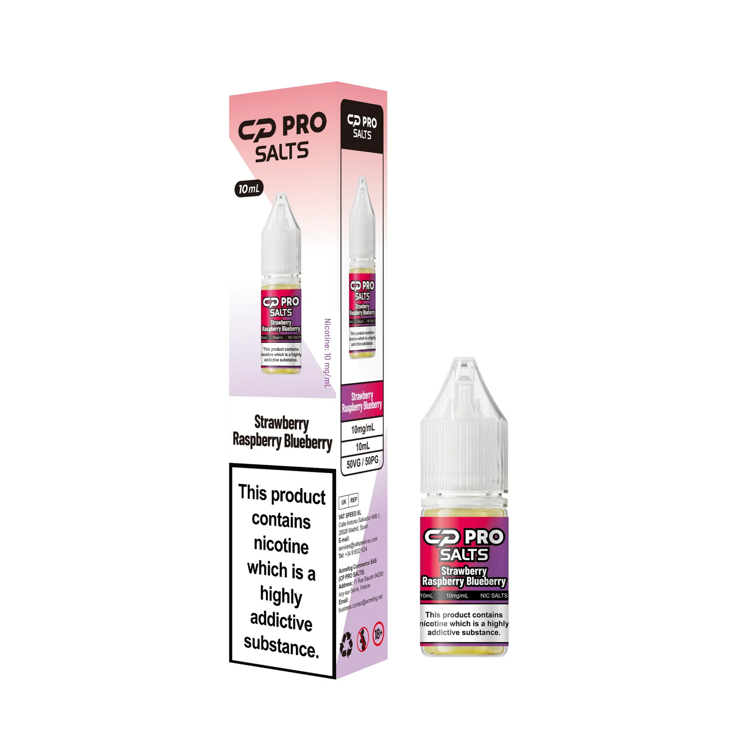 Crystal Pro CP Nic Salt E-Liquid - 10mg & 20mg - Box of 10