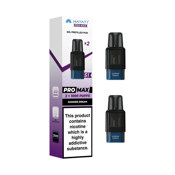 Hayati Pro Max S1 1000+ Prefilled Pods - Box of 10
