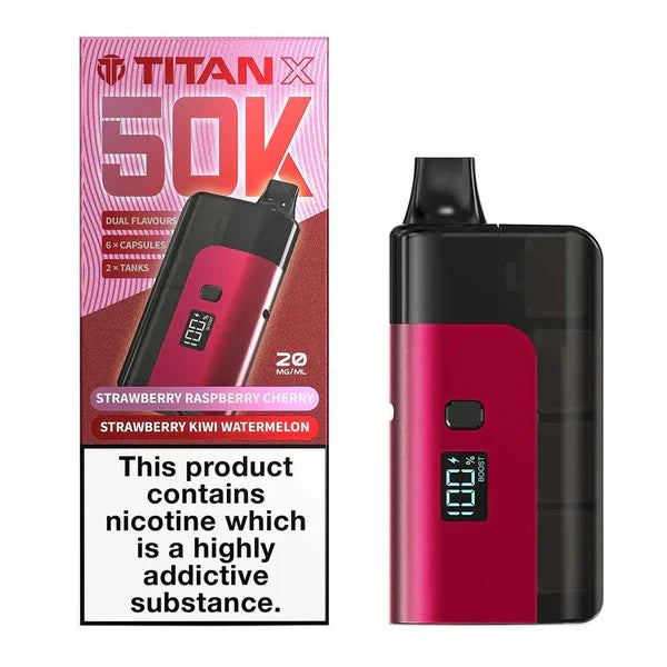 Titan X 50K Puffs Prefilled Pod Kit - Box of 5