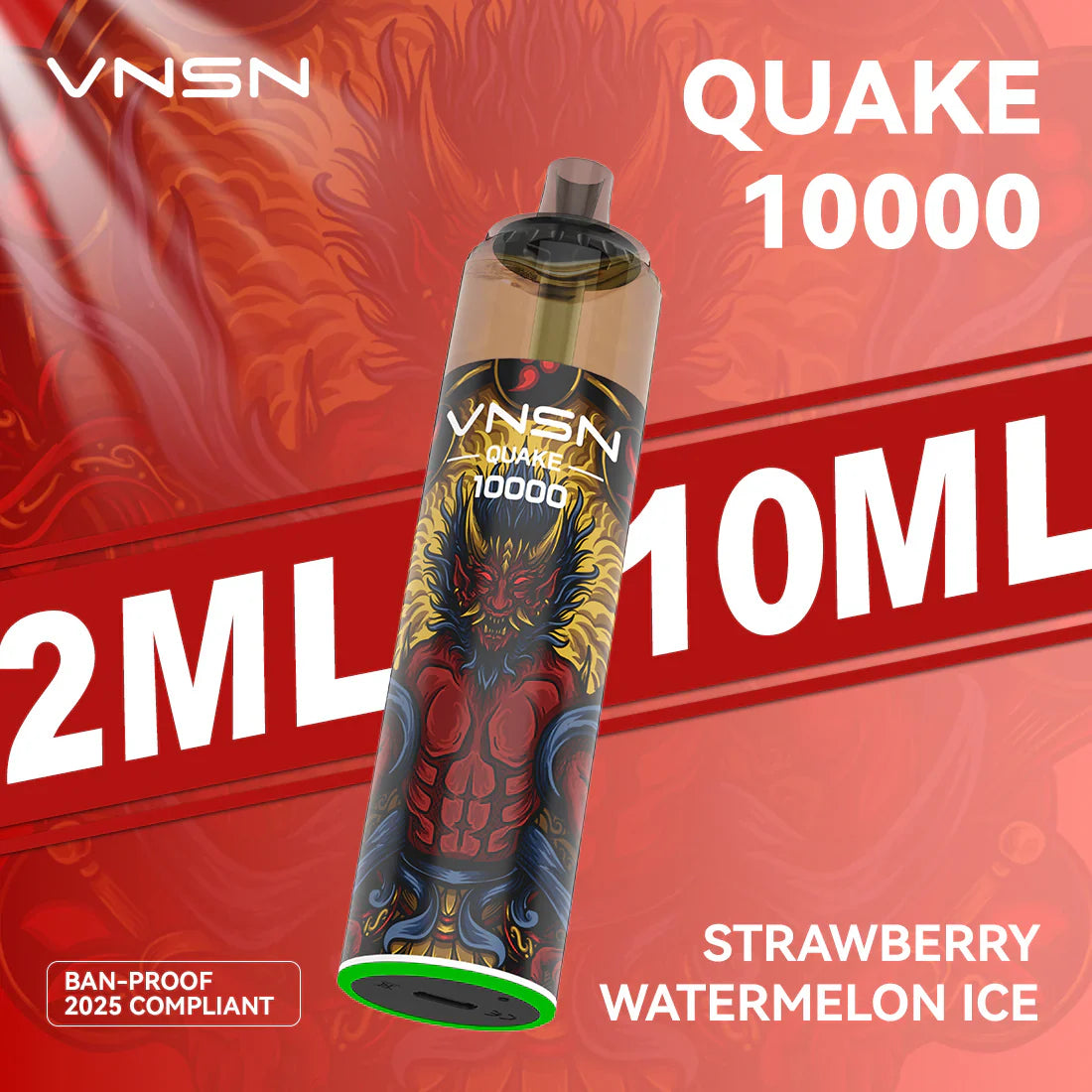 VNSN Quake 10000 Prefilled Vape Kit - Box Of 5