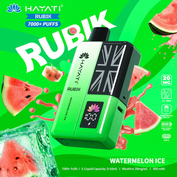 Hayati Rubik 7000+ Puffs Prefilled Kit