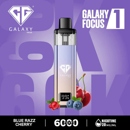 Crystal Galaxy Focus1 6k Puffs Prefilled Pod Kit - Box of 5