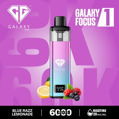 Crystal Galaxy Focus1 6k Puffs Prefilled Pod Kit - Box of 5