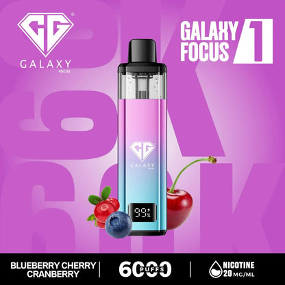 Crystal Galaxy Focus1 6k Puffs Prefilled Pod Kit - Box of 5