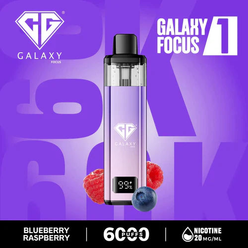 Crystal Galaxy Focus1 6k Puffs Prefilled Pod Kit - Box of 5