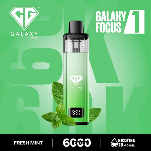 Crystal Galaxy Focus1 6k Puffs Prefilled Pod Kit - Box of 5