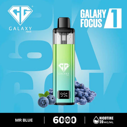 Crystal Galaxy Focus1 6k Puffs Prefilled Pod Kit - Box of 5