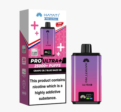 Hayati Pro Ultra Plus 25000 Puffs Prefilled Kit - Box of 5