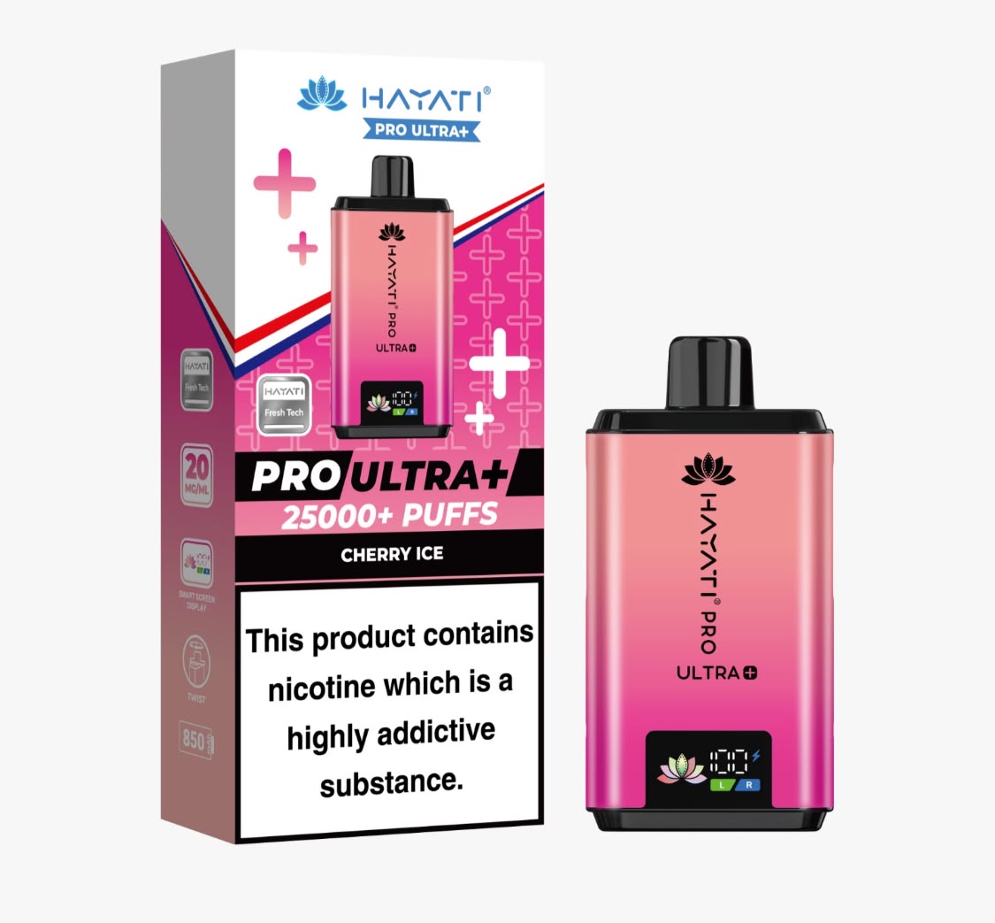 Hayati Pro Ultra Plus 25000 Puffs Prefilled Kit - Box of 5