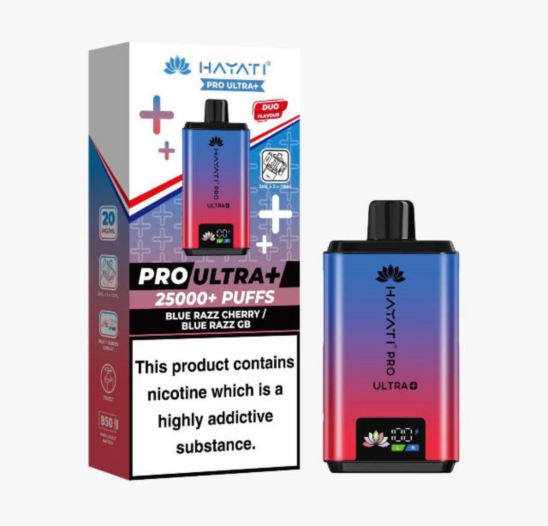 Hayati Pro Ultra Plus 25000 Puffs Prefilled Kit - Box of 5