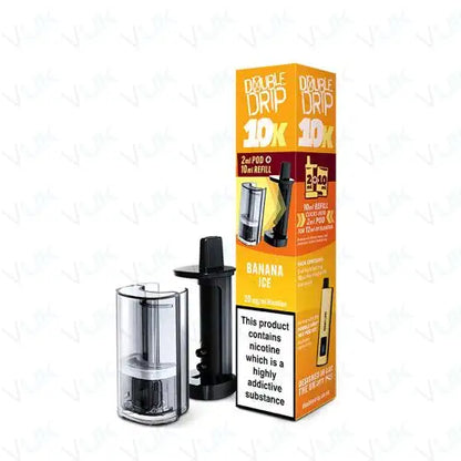 Double Drip 10K Prefilled Pod + Refill Container - Box Of 5