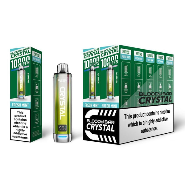 Bloody Bar Crystal 10k Puffs Prefilled Vape Kit - Pack of 5