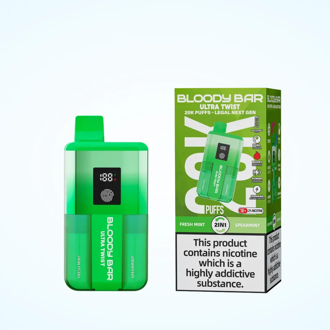 Bloody Bar 20K Puff Ultra Twist Prefilled Pod Kit - Box of 5