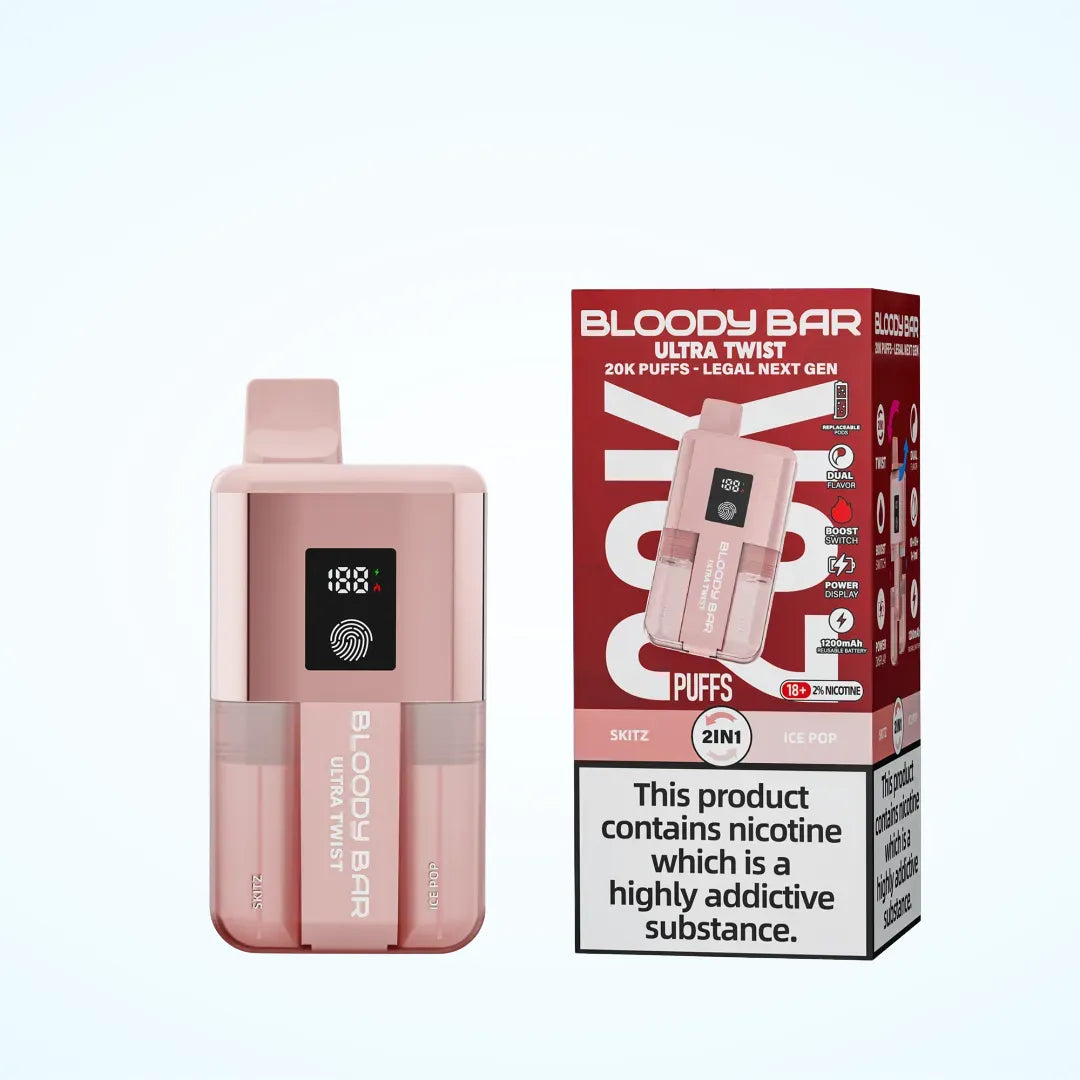 Bloody Bar 20K Puff Ultra Twist Prefilled Pod Kit - Box of 5
