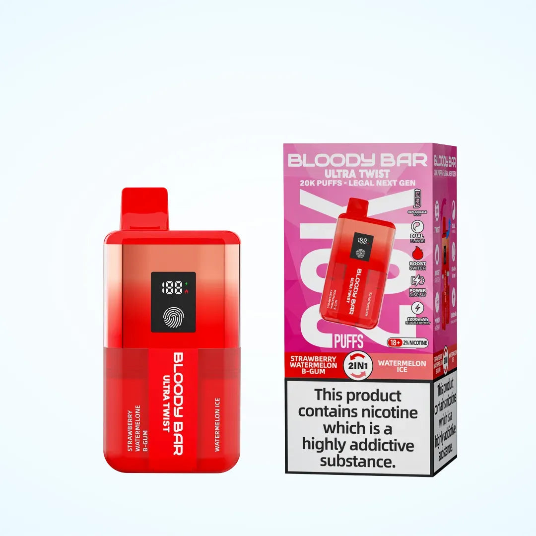 Bloody Bar 20K Puff Ultra Twist Prefilled Pod Kit - Box of 5