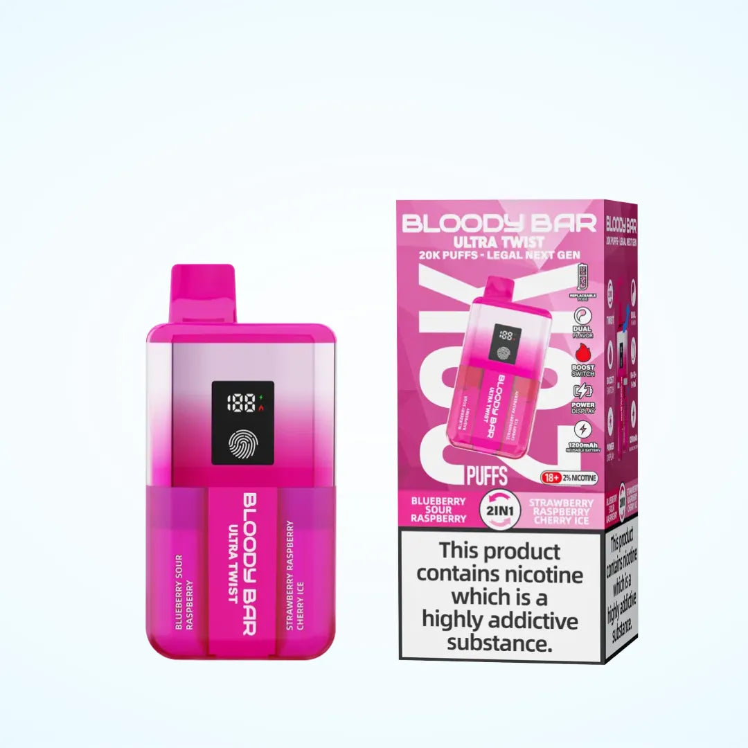 Bloody Bar 20K Puff Ultra Twist Prefilled Pod Kit - Box of 5