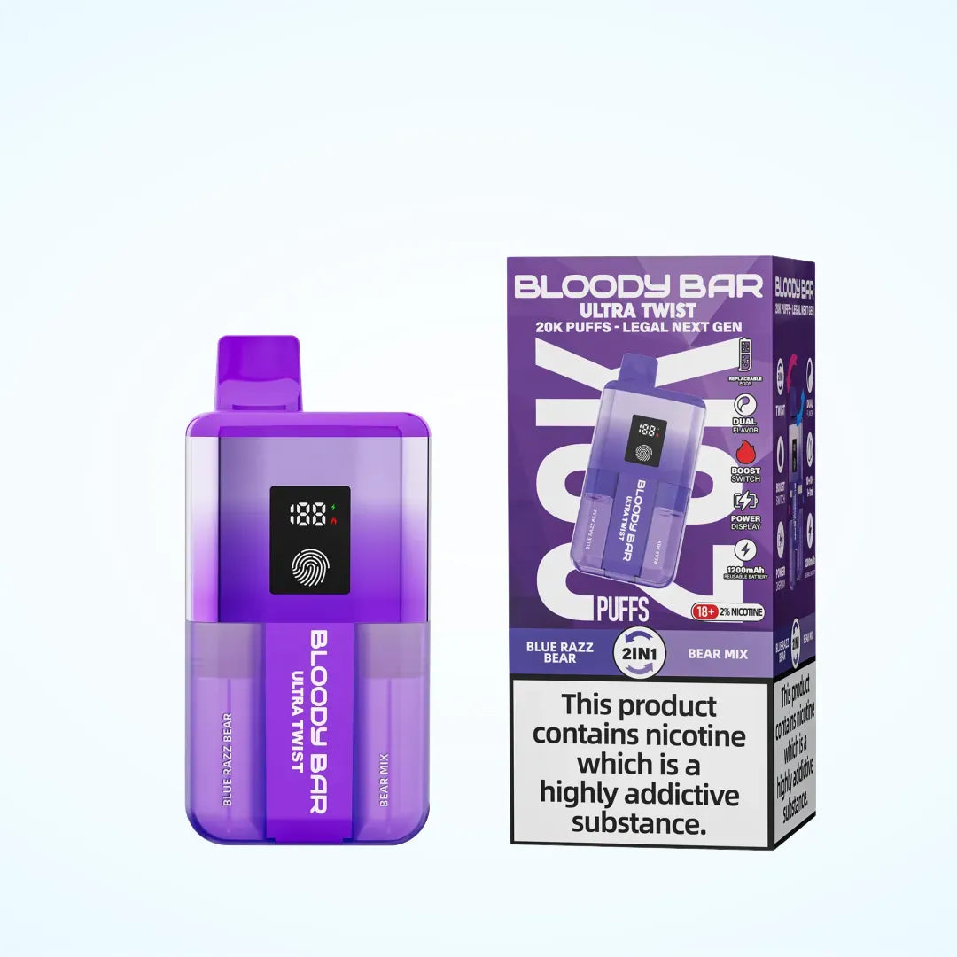 Bloody Bar 20K Puff Ultra Twist Prefilled Pod Kit - Box of 5