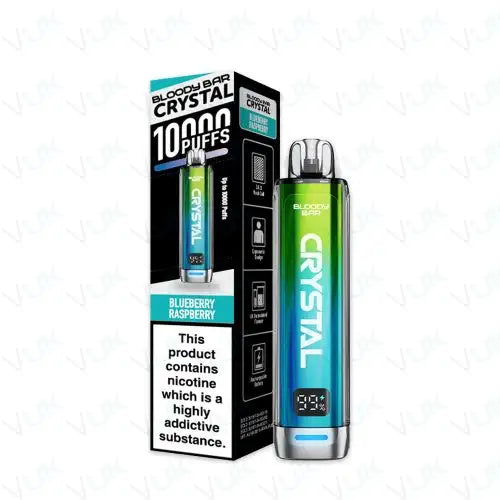Bloody Bar Crystal 10K Prefilled Pod Kit Bundle - Blueberry Raspberry | Wholesale UK