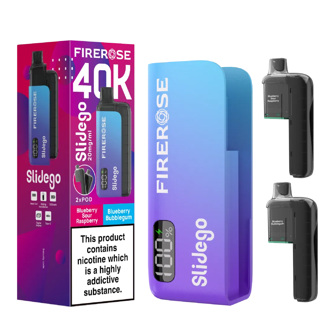 Firerose Slidego 40K Prefilled Pod Kit - Box of 5