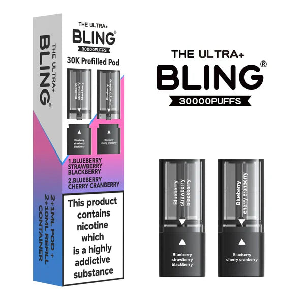The Bling Ultra Plus 30K Refill Pods - Box Of 5