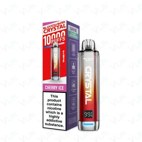 Bloody Bar Crystal 10K Prefilled Pod Kit Bundle - Cherry Ice | Wholesale UK