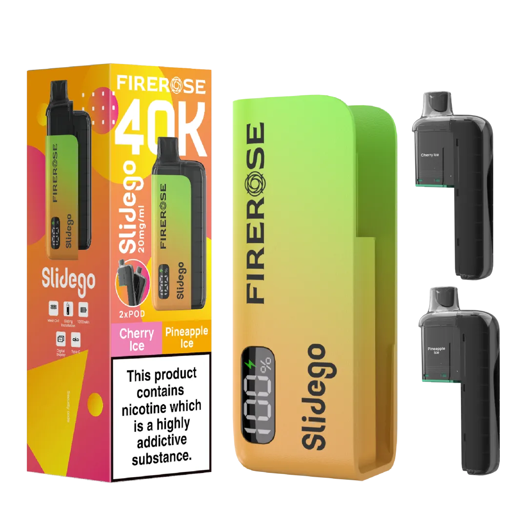 Firerose Slidego 40K Prefilled Pod Kit - Box of 5